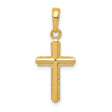 Cross Charm Pendant in Real 10k Yellow Gold