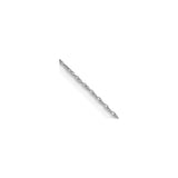 10K White Gold 0.5 mm Polished Chain Necklace, Solid detail view