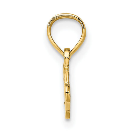 10k Yellow Gold Turtle Pendant, Nature-Inspired Symbol of Longevity and Protection