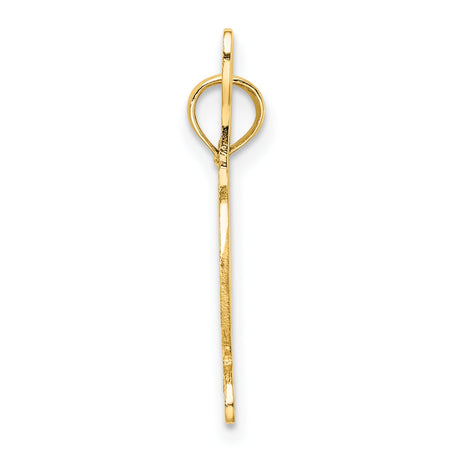 10k Yellow Gold Horse Head Pendant with Horseshoe and Riding Crop, Equestrian Charm