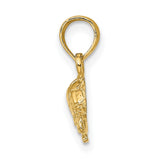 10k Yellow Gold Turtle Pendant, Spiritual Tortoise Charm for Women or Unisex Wear