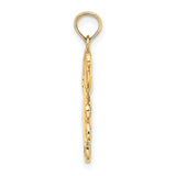 10k Yellow Gold Teddy Bear Pendant, Reversible Charm with Sentimental Design for Women or Adults