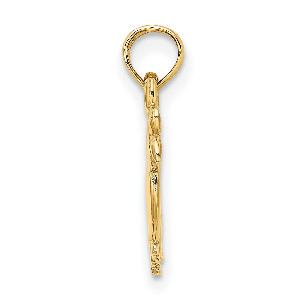 10k Yellow Gold Pendant with Mother and Baby Duck, Symbol of Family and Maternal Love