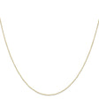 10K Yellow Gold 0.42 mm Curb Chain Necklace, Polished