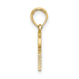10k Yellow Gold Heart Hands Pendant, Symbol of Love and Unity, Minimalist Charm
