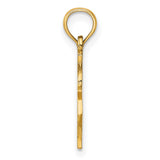 10k Yellow Gold Pendant with Dollar Sign, Hip-Hop Style Urban Streetwear Jewelry
