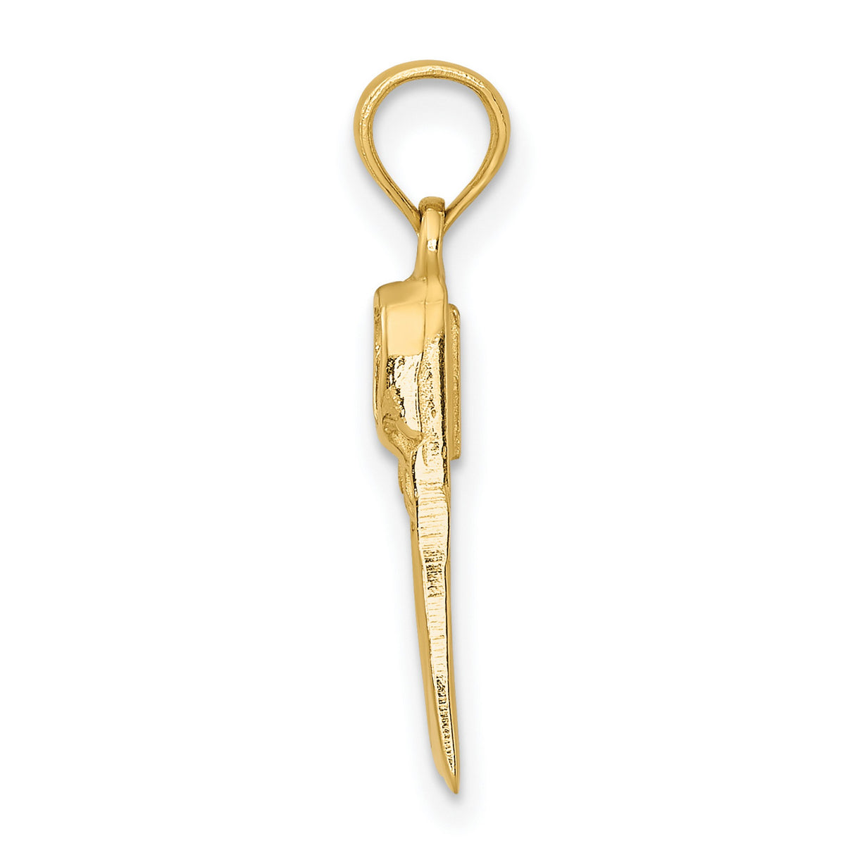 10k Yellow Gold Virgin Mary Pendant, Minimalist Madonna Charm, Catholic Religious Symbol