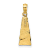 10k Yellow Gold Virgin Mary Pendant, Minimalist Madonna Charm, Catholic Religious Symbol