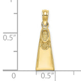 10k Yellow Gold Virgin Mary Pendant, Minimalist Madonna Charm, Catholic Religious Symbol