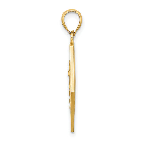 10k Yellow Gold Medical Pendant with Caduceus and Star of Life Symbols