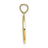 10k Yellow Gold First Communion Chalice Pendant with Cross and Stars, Religious Charm