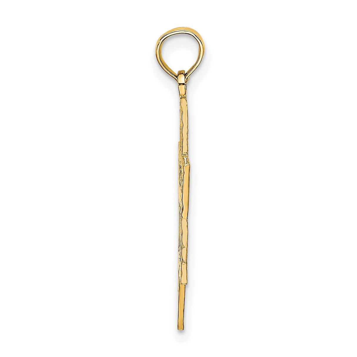 10k Yellow Gold Star of David Pendant with Chai Symbol, Jewish Faith Design, Unisex