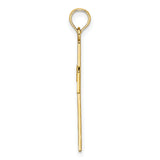 10k Yellow Gold Cross Pendant with Filigree Scroll Lace Design, Spiritual Religious Charm
