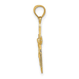 10k Yellow Gold Crucifix Cross Pendant with Jesus Figure, Religious Design for Men and Women