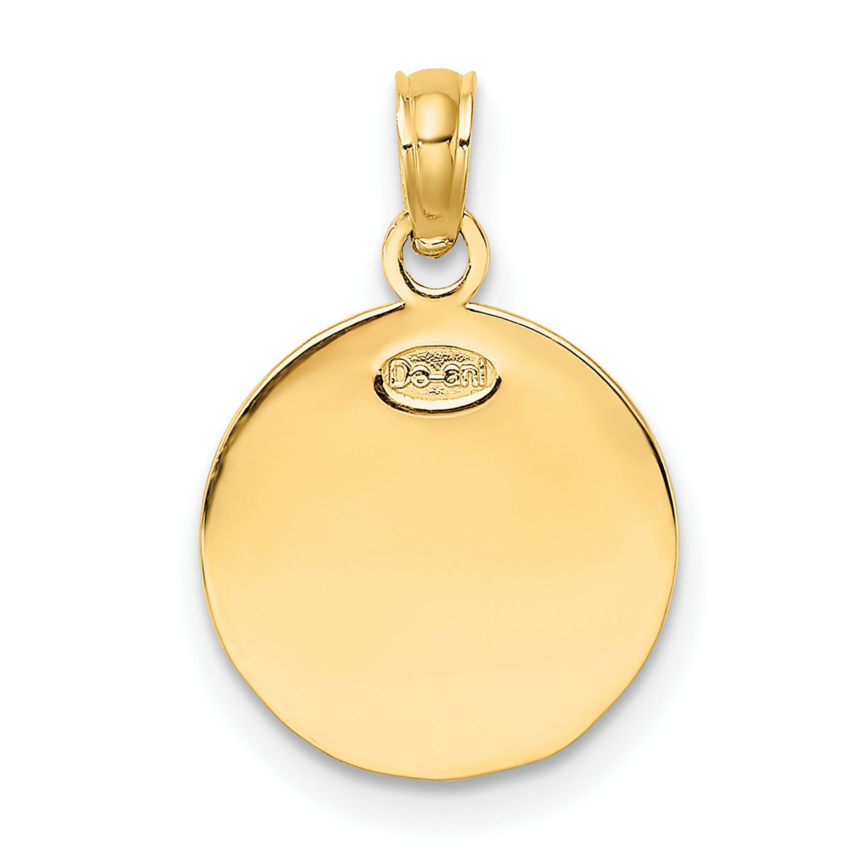 10k Yellow Gold Soccer Ball Pendant with Hexagon and Pentagon Pattern, Unisex Sports Charm
