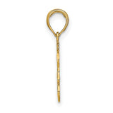 LEO Zodiac Charm Pendant in Real 10k Yellow Gold