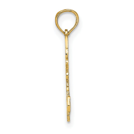 10k Yellow Gold Scorpio Pendant with Scorpion Design and Zodiac Charm