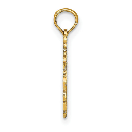 10k Yellow Gold Sagittarius Zodiac Pendant with Centaur Archer Design