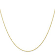 10K Yellow Gold 0.95 mm Polished Chain Necklace, Solid