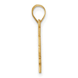 Graduation Cap and Diploma - 2023 Charm Pendant in Real 10k Yellow Gold