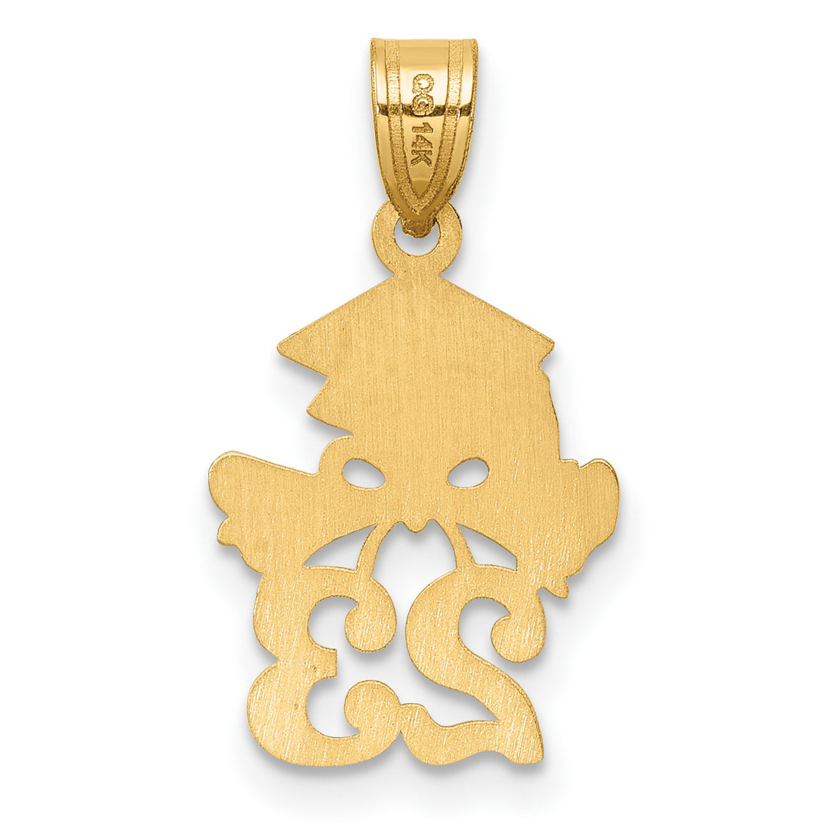 Graduation Cap and Diploma - 2023 Charm Pendant in Real 10k Yellow Gold
