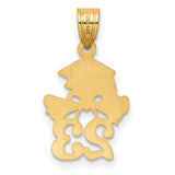 Graduation Cap and Diploma - 2023 Charm Pendant in Real 10k Yellow Gold