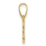 Block CLASS OF 2023 Charm Pendant in Real 10k Yellow Gold