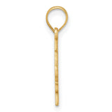 Graduation Cap and Diploma - 2024 Charm Pendant in Real 10k Yellow Gold