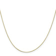 10K Yellow Gold 0.5 mm Box Chain Necklace, Polished