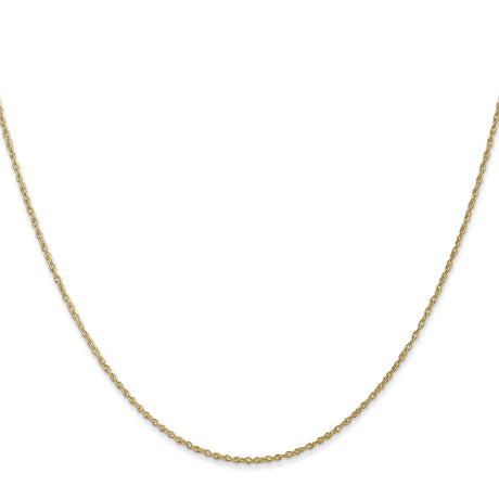10K Yellow Gold 0.8 mm Rope Chain Necklace, Polished