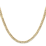 10K Yellow Gold 3.8 mm Curb Chain Necklace, Polished