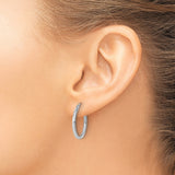 10k White Gold Hoop Earrings for Women with Polished Finish, Snapback Closure, Minimalist Design, Classic Everyday Style, Versatile Fashion Jewelry, Elegant Gold Hoops, Fine Modern Accessories