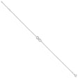10K White Gold 1 mm Polished Chain Anklet, Solid