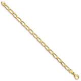 10K Yellow Gold 5.9 mm Polished Chain Bracelet, Solid