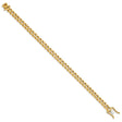 10K Yellow Gold 7 mm Curb Chain Bracelet, Polished