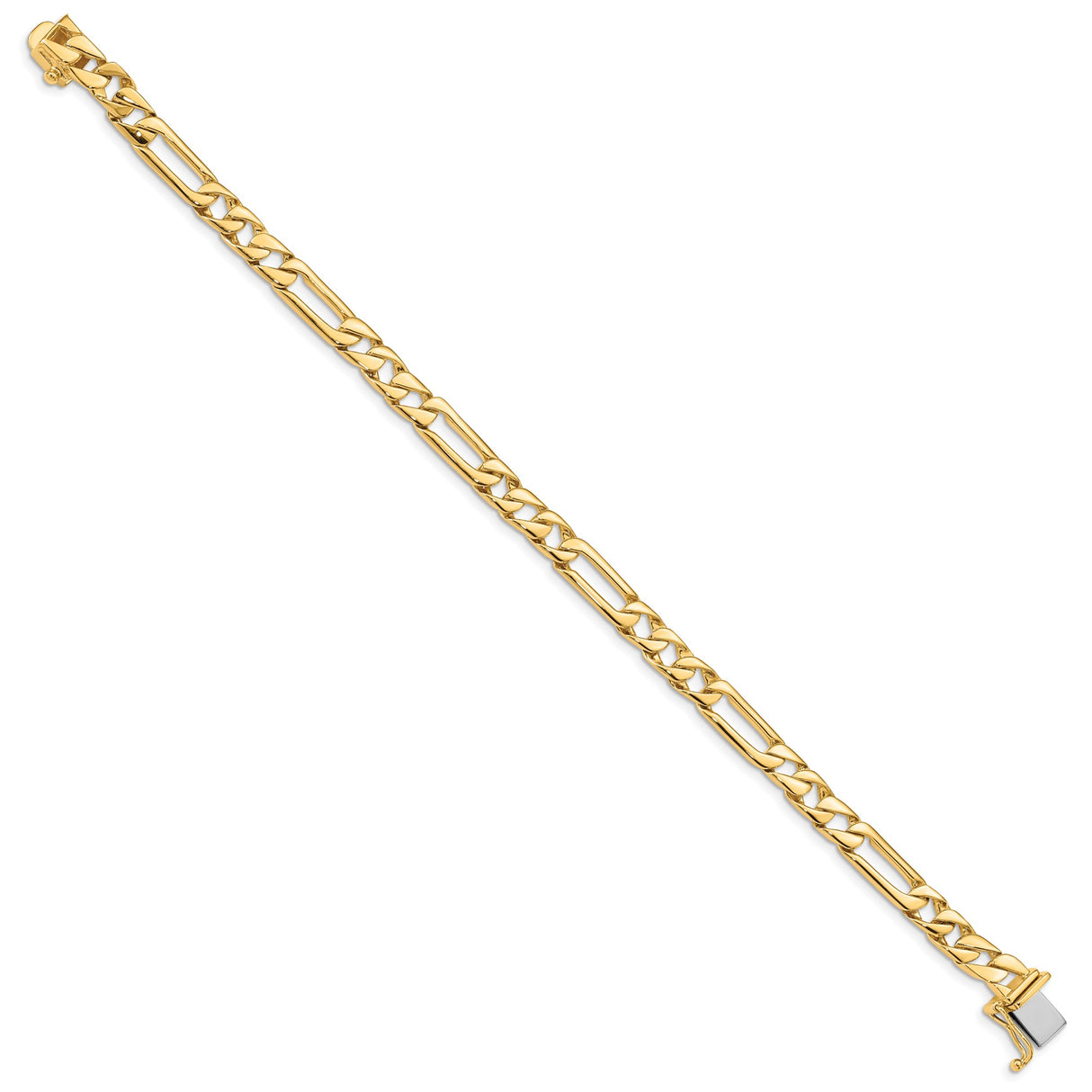 10K Yellow Gold 6 mm Polished Chain Anklet, Solid