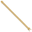 10K Yellow Gold 8.6 mm Polished Chain Bracelet, Solid