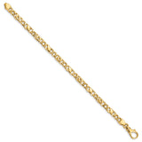 10K Yellow Gold 4.8 mm Polished Chain Bracelet, Solid