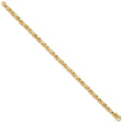 10K Yellow Gold 4.1 mm Polished Chain Bracelet, Solid