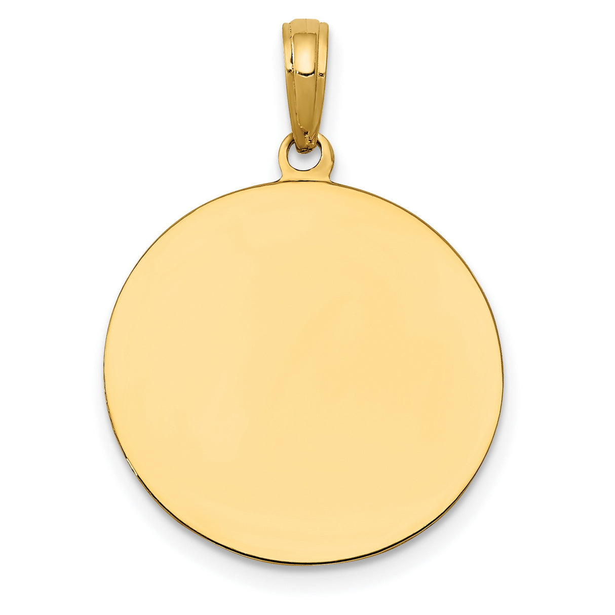 10k Yellow Gold Saint Joseph Medal Pendant with Jesus and Lily , Catholic Religious Charm