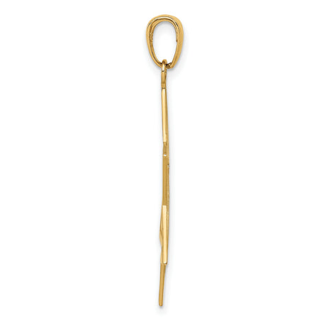10k Yellow Gold Star of David Pendant with Interlocking Triangle Design
