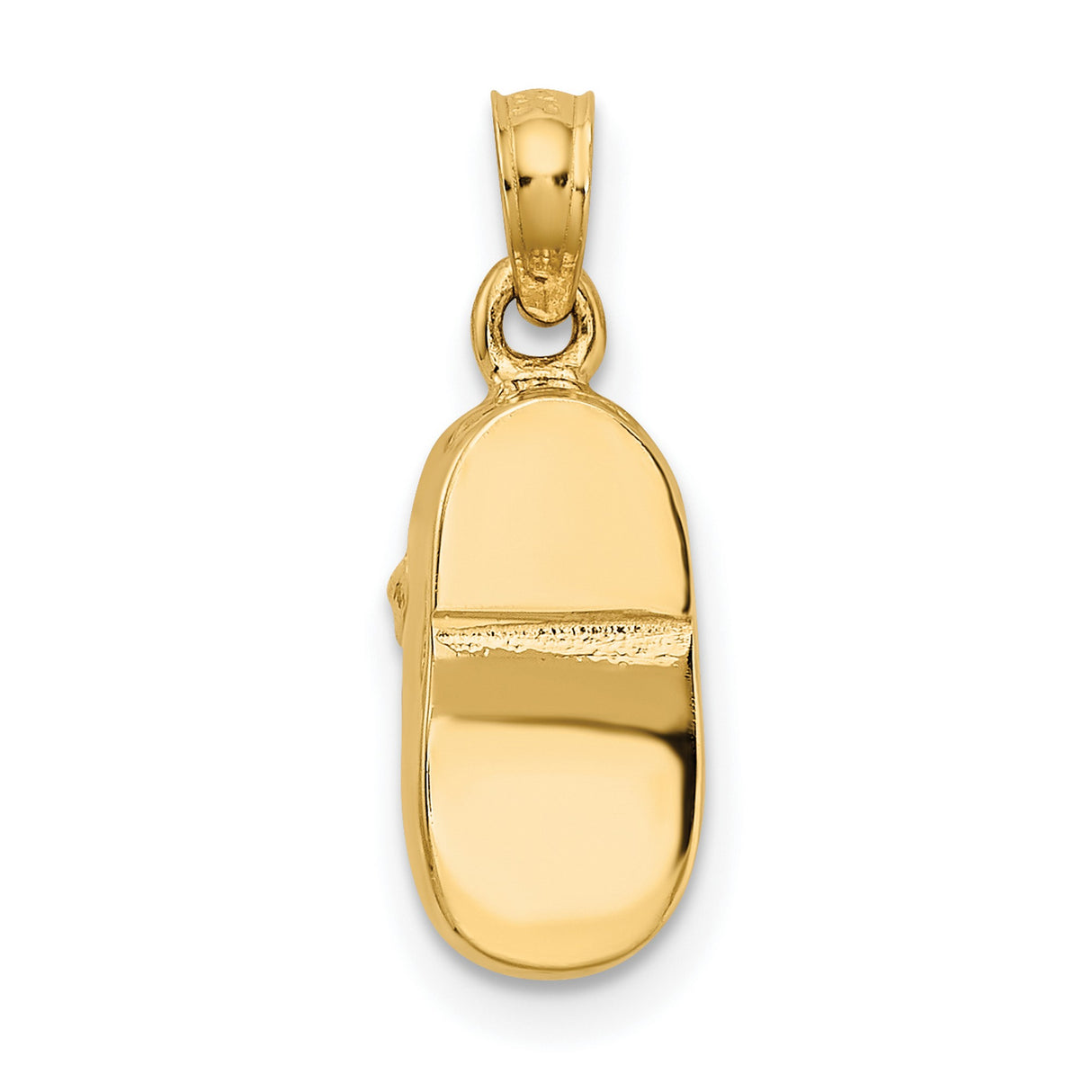 10k Two-Tone Gold Baby Shoe Pendant with Rose Gold Heart Detail, Motherhood Symbol