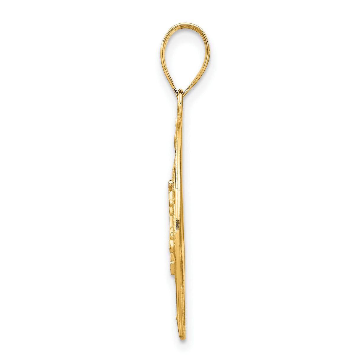 10k Yellow Gold Pendant with Sun Moon Face and Stars, Celestial Mystic Charm