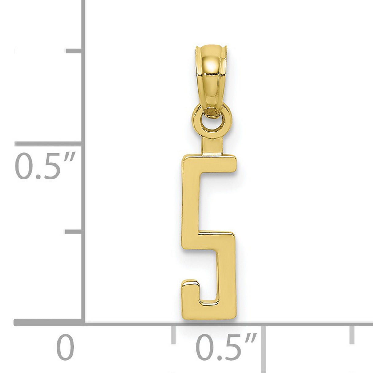 10k Yellow Gold Chai Symbol Pendant, Minimalist Hebrew Religious Charm for Women or Unisex Wear