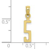 10k Yellow Gold Chai Symbol Pendant, Minimalist Hebrew Religious Charm for Women or Unisex Wear