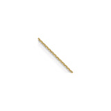 10K Yellow Gold 0.6 mm Polished Chain Necklace, Solid detail view