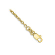 10K Yellow Gold 1.8 mm Polished Chain Anklet, Solid