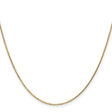 10K Yellow Gold 0.95 mm Polished Chain Necklace, Solid