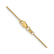 10K Yellow Gold 0.95 mm Polished Chain Anklet, Solid