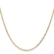 10K Yellow Gold 1.4 mm Cable Chain Necklace